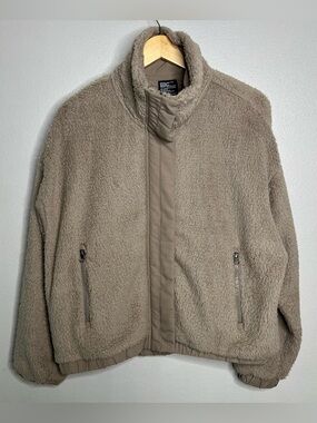 Vuori Cozy Sherpa Jacket Teddy Plush Fleece Ful Zip  Women's Large